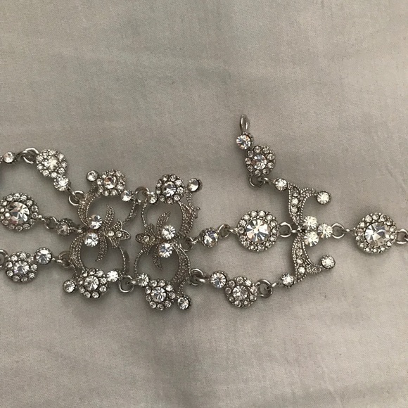 Clear Rhinestone Bracelet - Picture 2 of 2